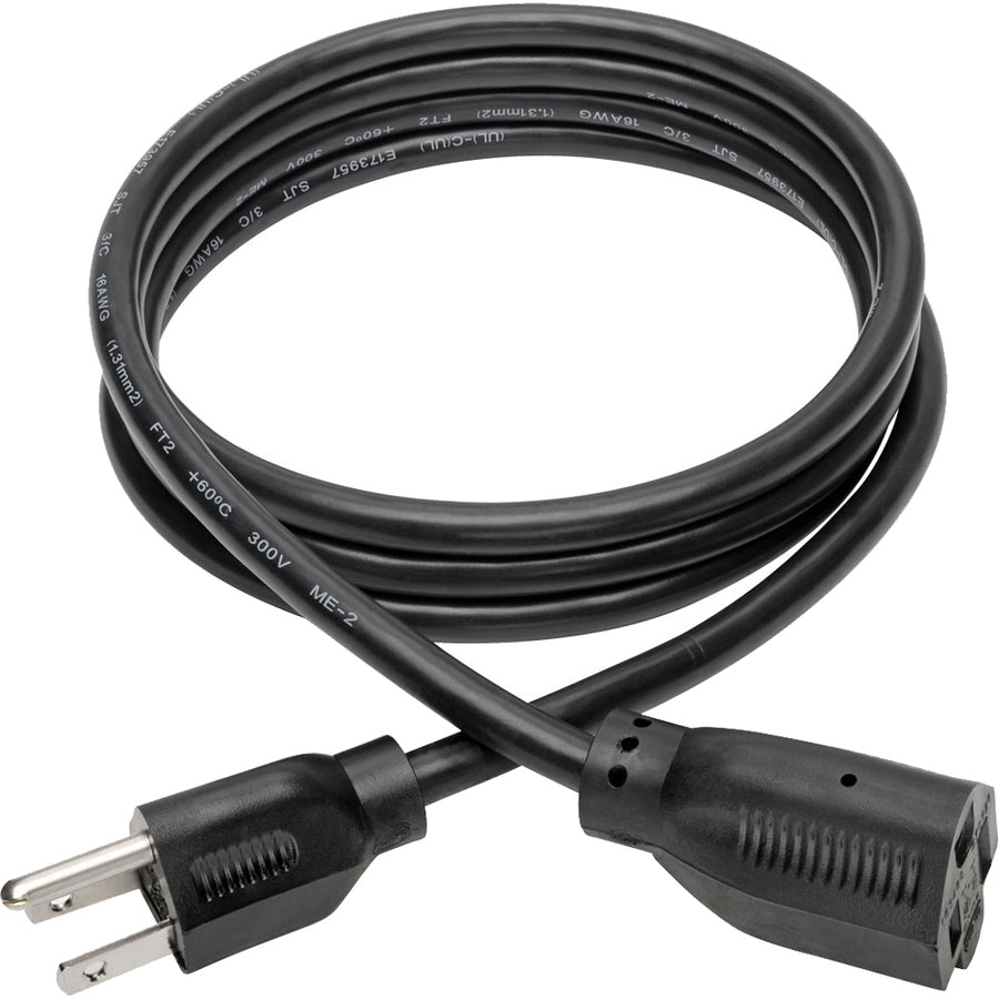 Tripp Lite 6ft Power Cord Extension Cable 5-15P to 5-15R 13A 16AWG 6' P024-006-13A