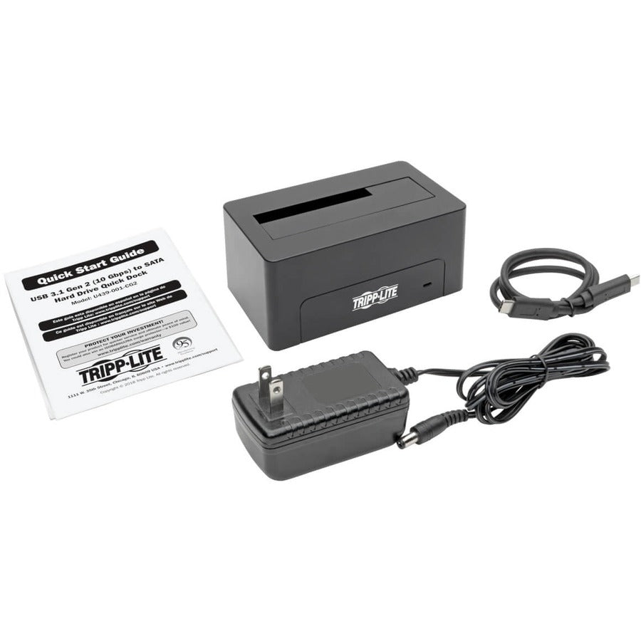 Tripp Lite by Eaton U439-001-CG2 Drive Dock - USB 3.1 Type C Host Interface External - Black U439-001-CG2