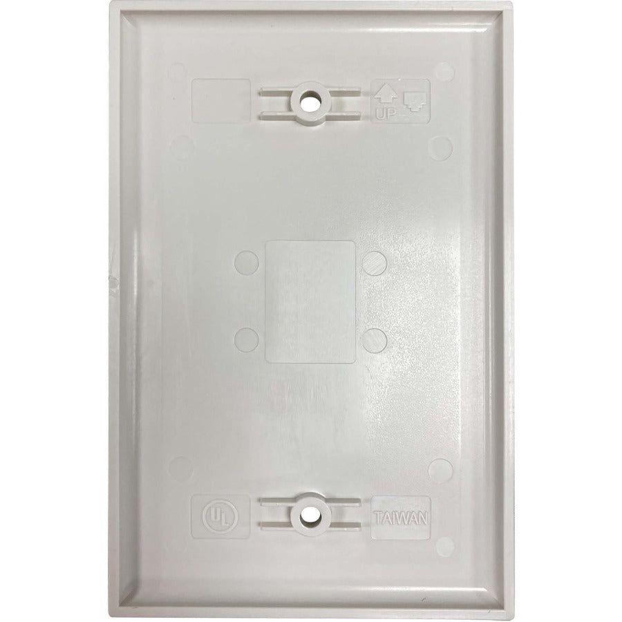 Tripp Lite by Eaton Safe-IT Blank Wall Plate, Antibacterial, Ivory Matte, TAA N042AB-000-IVM