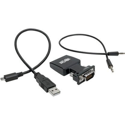 Tripp Lite by Eaton HDMI to VGA Active Converter with Audio (F/M), 1920 x 1200 (1080p) @ 60 Hz P131-000-A-DISP