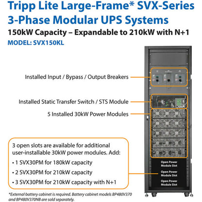 Tripp Lite by Eaton SmartOnline SVX SVX150KL 150KVA Tower UPS SVX150KL