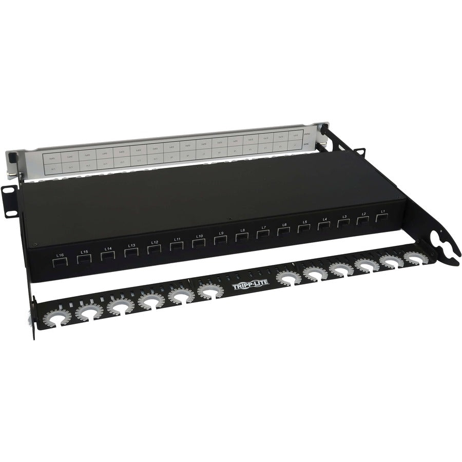 Tripp Lite by Eaton N48LSM-16X16 Spine-Leaf MPO Panel, 16 x 16 Ports, 1U N48LSM-16X16