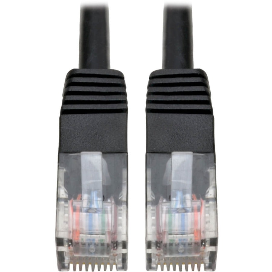 Tripp Lite by Eaton Cat5e 350MHz Molded Patch Cable (RJ45 M/M) - Black, 12-ft. N002-012-BK