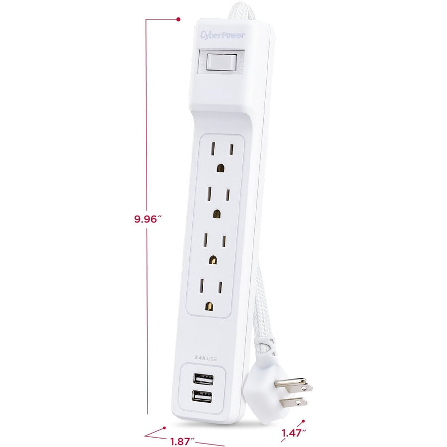 CyberPower Home Office P406U 4-Outlet Surge Suppressor/Protector P406U