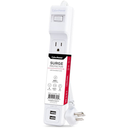 CyberPower Home Office P406U 4-Outlet Surge Suppressor/Protector P406U