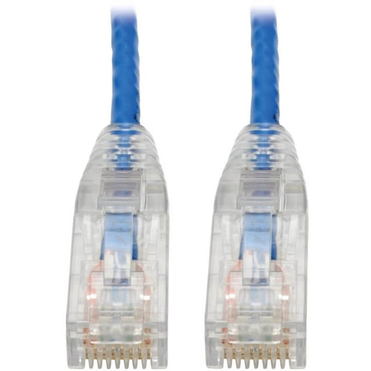 Tripp Lite by Eaton Cat6 UTP Patch Cable (RJ45) - M/M, Gigabit, Snagless, Molded, Slim, Blue, 7 ft. N201-S07-BL