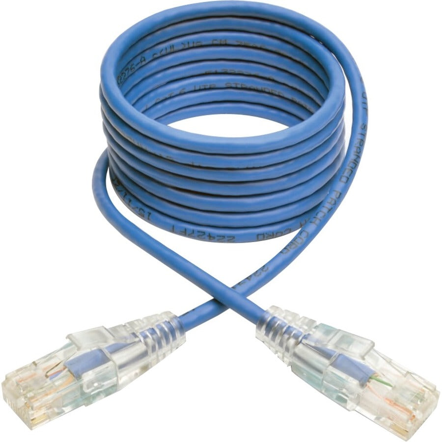 Tripp Lite by Eaton Cat6 UTP Patch Cable (RJ45) - M/M, Gigabit, Snagless, Molded, Slim, Blue, 7 ft. N201-S07-BL