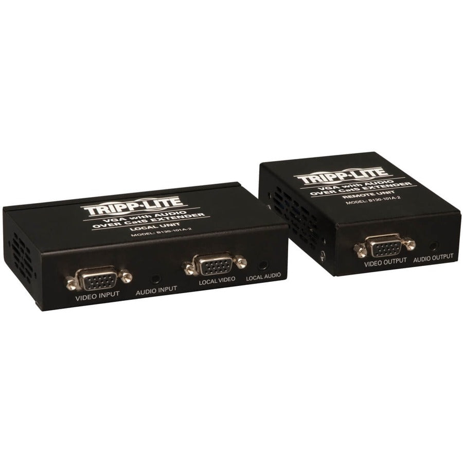 Tripp Lite by Eaton VGA + Audio over Cat5 Extender Kit (Transmitter + Receiver) B130-101A-2