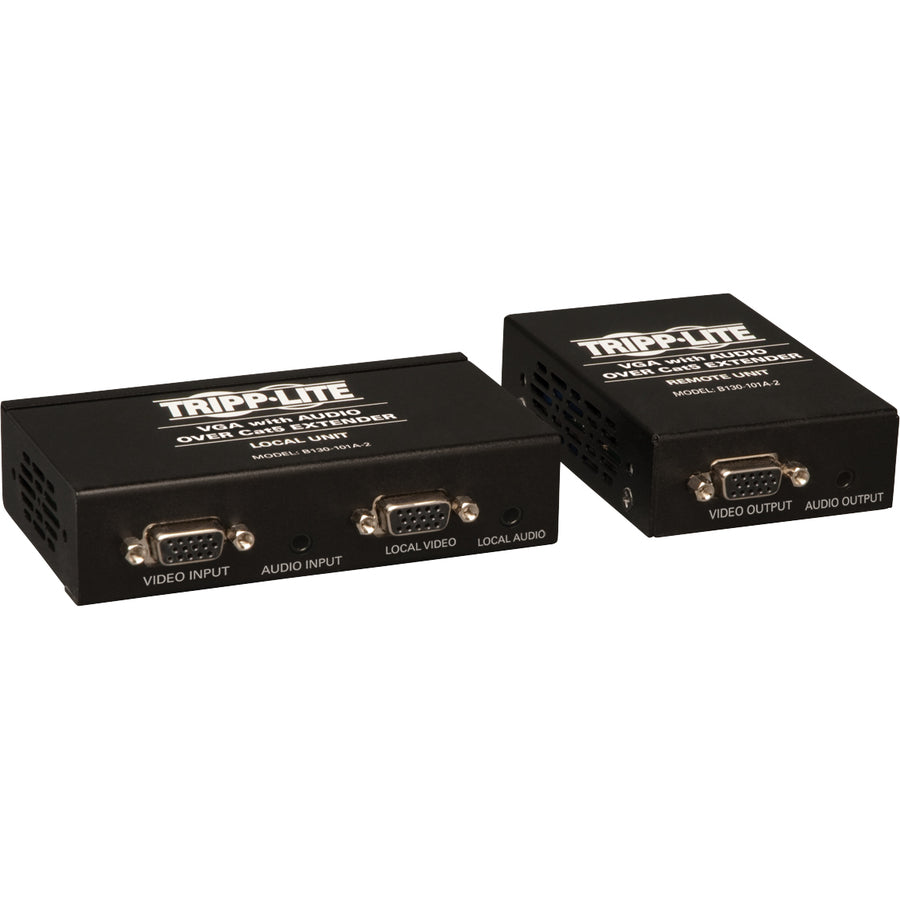 Tripp Lite by Eaton VGA + Audio over Cat5 Extender Kit (Transmitter + Receiver) B130-101A-2