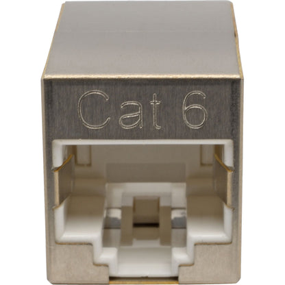 Tripp Lite by Eaton Cat6 Straight-Through Modular Shielded Compact In-Line Coupler (RJ45 F/F), TAA N234-001-SH