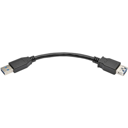 Tripp Lite by Eaton USB 3.0 SuperSpeed Type-A Extension Cable (M/F), Black, 6 in. U324-06N-BK