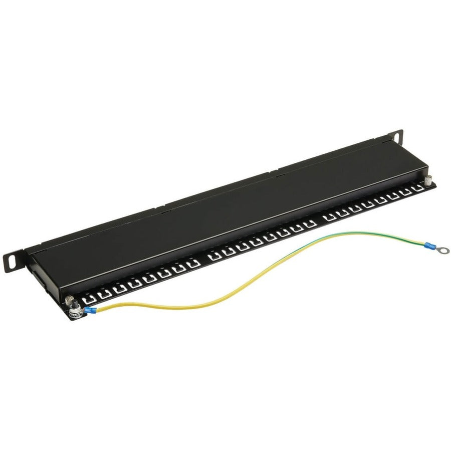 Tripp Lite by Eaton N252A-024-HUSHK Cat6a 24-Port Patch Panel, 0.5U N252A-024-HUSHK