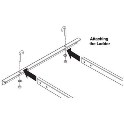 Tripp Lite by Eaton SRLADDERATTACH Mounting Bracket for Cable Ladder - Black SRLADDERATTACH