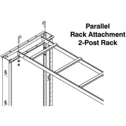 Tripp Lite by Eaton SRLADDERATTACH Mounting Bracket for Cable Ladder - Black SRLADDERATTACH