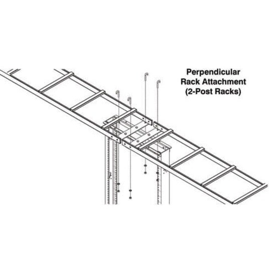 Tripp Lite by Eaton SRLADDERATTACH Mounting Bracket for Cable Ladder - Black SRLADDERATTACH