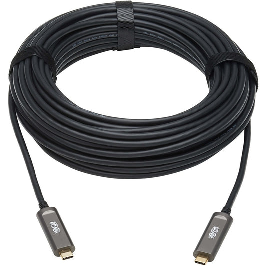 Tripp Lite by Eaton USB 3.2 Gen 2 Fiber Active Optical Cable, M/M, 10 m (33 ft.) U420F-10M-D3