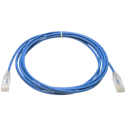 Tripp Lite by Eaton Cat6 UTP Patch Cable (RJ45) - M/M, Gigabit, Snagless, Molded, Slim, Blue, 10 ft. N201-S10-BL