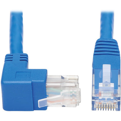 Tripp Lite by Eaton N204-015-BL-UP Up-Angle Cat6 Ethernet Cable - 15 ft., M/M, Blue N204-015-BL-UP