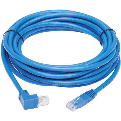 Tripp Lite by Eaton N204-015-BL-UP Up-Angle Cat6 Ethernet Cable - 15 ft., M/M, Blue N204-015-BL-UP