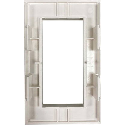 Tripp Lite by Eaton Double-Gang French-Style Gang Frame, White, TAA N042F-WF2