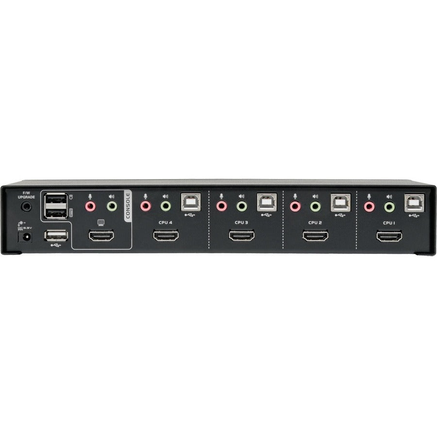 Tripp Lite by Eaton 4-Port HDMI/USB KVM Switch with Audio/Video and USB Peripheral Sharing B004-HUA4-K