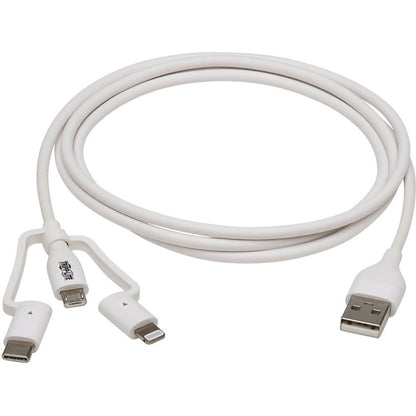 Tripp Lite by Eaton Safe-IT M101AB-004-LMCW Lightning/Micro-USB/USB/USB-C Data Transfer Cable M101AB-004-LMCW