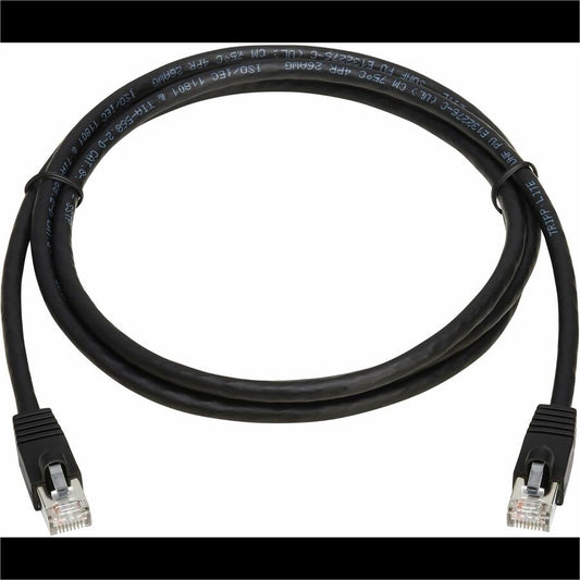 Tripp Lite by Eaton Cat8 40G Snagless SSTP Ethernet Cable (RJ45 M/M), PoE, Black, 6 ft. (1.8 m) N272-F06-BK