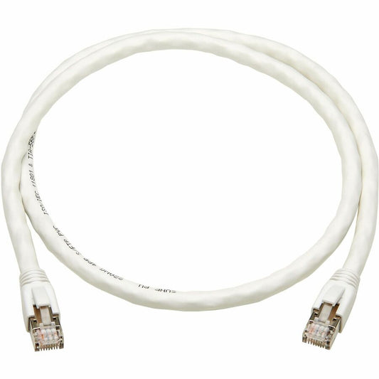 Tripp Lite by Eaton Cat8 40G Snagless SSTP Ethernet Cable (RJ45 M/M), PoE, White, 2 ft. (0.6 m) N272-F02-WH