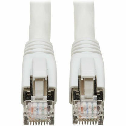 Tripp Lite by Eaton Cat8 40G Snagless SSTP Ethernet Cable (RJ45 M/M), PoE, White, 2 ft. (0.6 m) N272-F02-WH