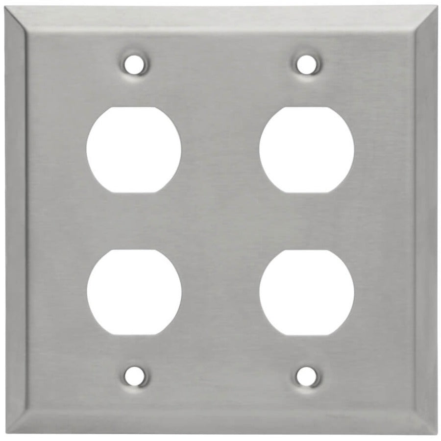 Tripp Lite by Eaton N206-FP04-IND RJ45 Bulkhead Wall Plate, 4 Cutouts, Industrial, Metal N206-FP04-IND