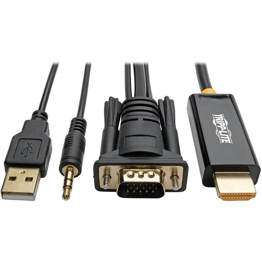 Tripp Lite by Eaton P116-006-HDMI-A VGA + Audio to HDMI Adapter Cable (M/M), 6 ft. P116-006-HDMI-A