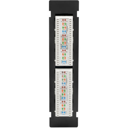 Tripp Lite by Eaton N250-P12 12-Port Wall-Mount Cat6 Patch Panel - PoE+ Compliant N250-P12