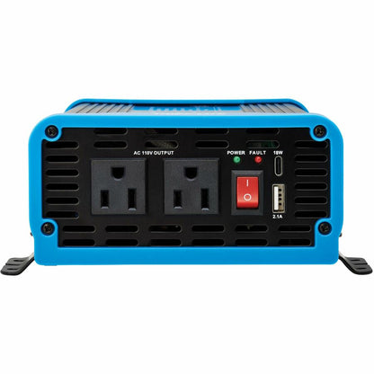 Tripp Lite by Eaton 600W Light-Duty Compact Power Inverter - 2x 5-15R, USB Charging, Pure Sine Wave PINV600SW-120