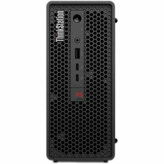 Lenovo ThinkStation P3 Ultra 30HA001MCA Workstation - 1 x Intel Core i7 Hexadeca-core (16 Core) i7-13700T 13th Gen 1.40 GHz - 32 GB DDR5 SDRAM RAM - 1 TB SSD - Mini-tower 30HA001MCA