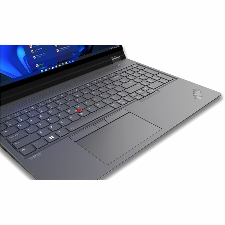 Lenovo ThinkPad P16 G1 21D600BNCA 16" Mobile Workstation - WQXGA - 2560 x 1600 - Intel Core i7 12th Gen i7-12800HX Hexadeca-core (16 Core) 2 GHz - 32 GB Total RAM - 1 TB SSD - Storm Gray, Villi Black 21D600BNCA