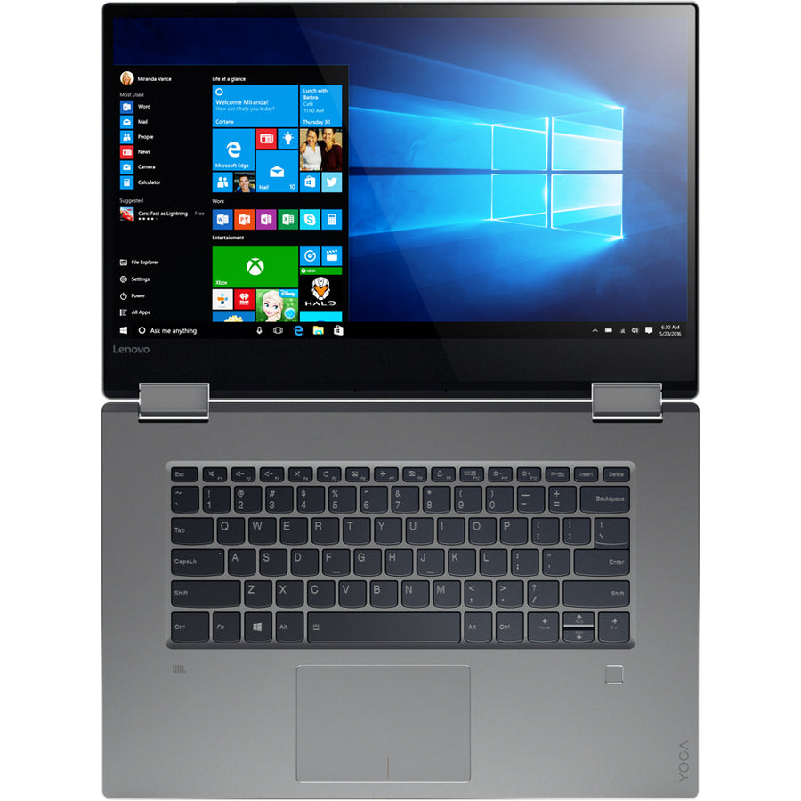 Lenovo Yoga 720-15IKB 80X7008HUS 15.6" Touchscreen Convertible 2 in 1 Notebook - 1920 x 1080 - Intel Core i5 7th Gen i5-7300HQ Quad-core (4 Core) 2.50 GHz - 8 GB Total RAM - 256 GB SSD - Iron Gray 80X7008HUS