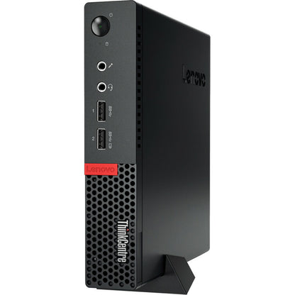 Lenovo ThinkCentre M910q 10MV000NCA Desktop Computer - Intel Core i5 7th Gen i5-7500T 2.70 GHz - 8 GB RAM DDR4 SDRAM - 256 GB SSD - Tiny - Black 10MV000NCA