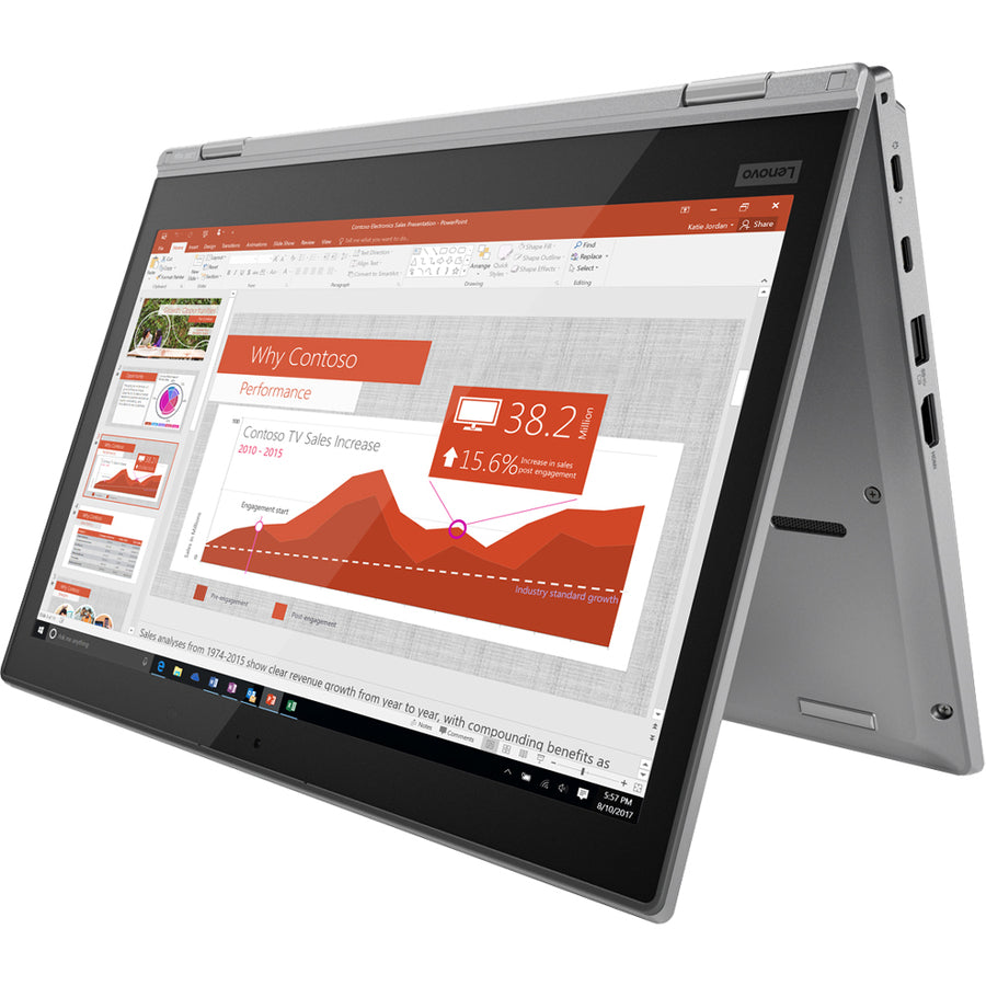 Lenovo ThinkPad L380 Yoga 20M7000KUS 13.3" Touchscreen Notebook - 1920 x 1080 - Intel Core i5 8th Gen i5-8250U Quad-core (4 Core) 1.60 GHz - 8 GB Total RAM - 256 GB SSD - Silver 20M7000KUS