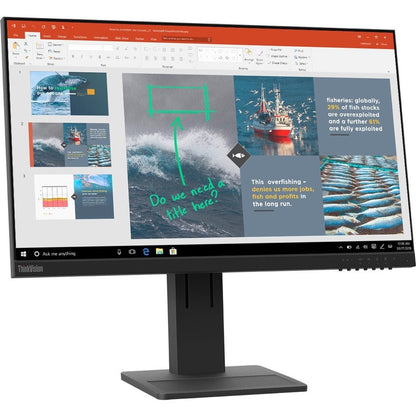 Lenovo ThinkVision E24-20 24" Class Full HD LCD Monitor - 16:9 - Raven Black 62A5MAR4US