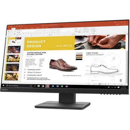 Lenovo ThinkVision E24-20 24" Class Full HD LCD Monitor - 16:9 - Raven Black 62A5MAR4US