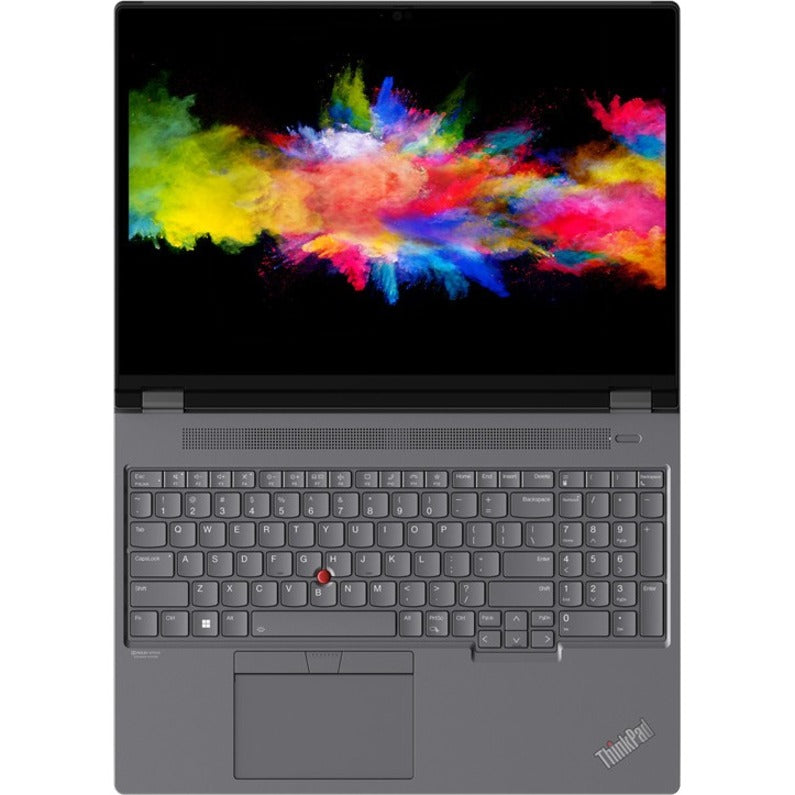 Lenovo ThinkPad P16 G1 21D600BSCA 16" Mobile Workstation - WQXGA - 2560 x 1600 - Intel Core i7 12th Gen i7-12800HX Hexadeca-core (16 Core) 2 GHz - 32 GB Total RAM - 1 TB SSD - Storm Gray, Villi Black 21D600BSCA