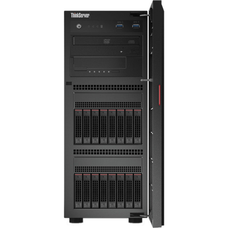 Lenovo ThinkServer TS460 70TT0025UX 4U Tower Server - 1 x Intel Xeon E3-1240 v6 3.70 GHz - 8 GB RAM - Serial ATA/600 Controller 70TT0025UX