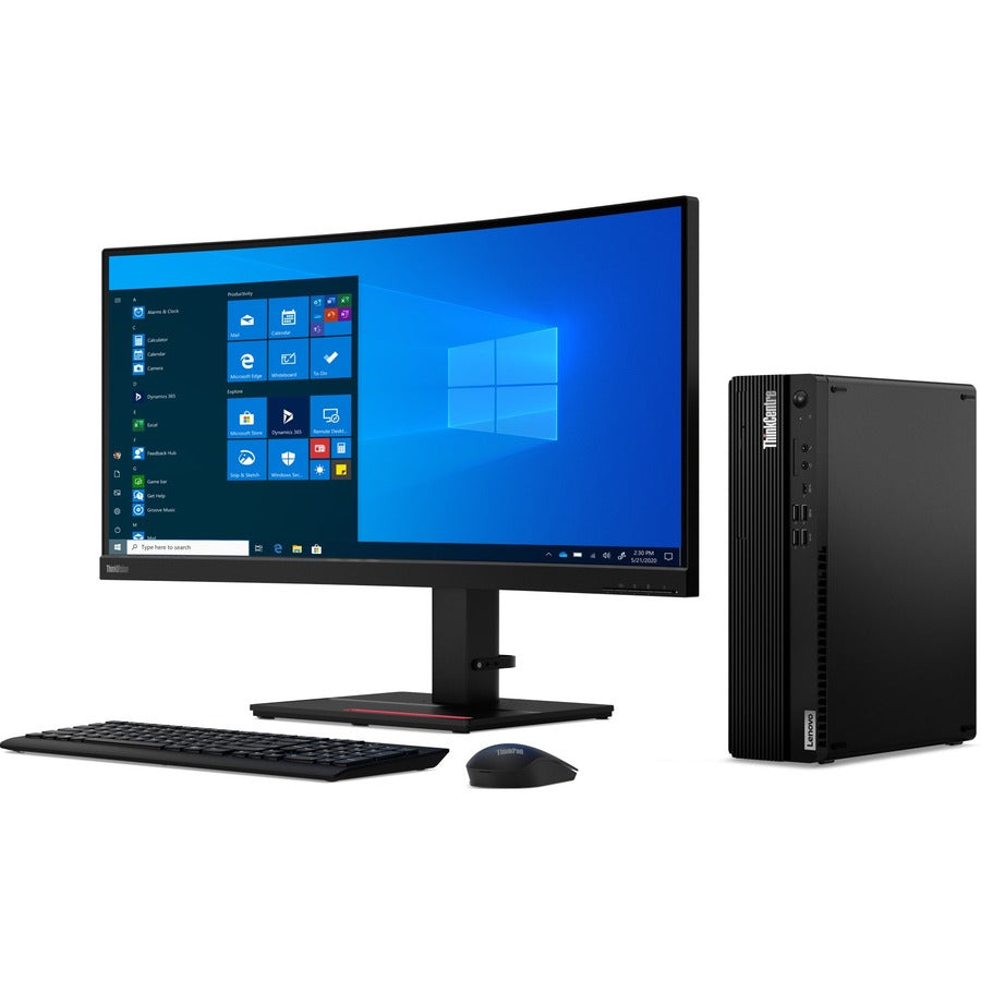 Lenovo ThinkCentre M75s Gen 2 11JB0033US Desktop Computer - AMD Ryzen 5 PRO 4650G Hexa-core (6 Core) 3.70 GHz - 16 GB RAM DDR4 SDRAM - 256 GB M.2 PCI Express NVMe x4 SSD - Small Form Factor - Black 11JB0033US