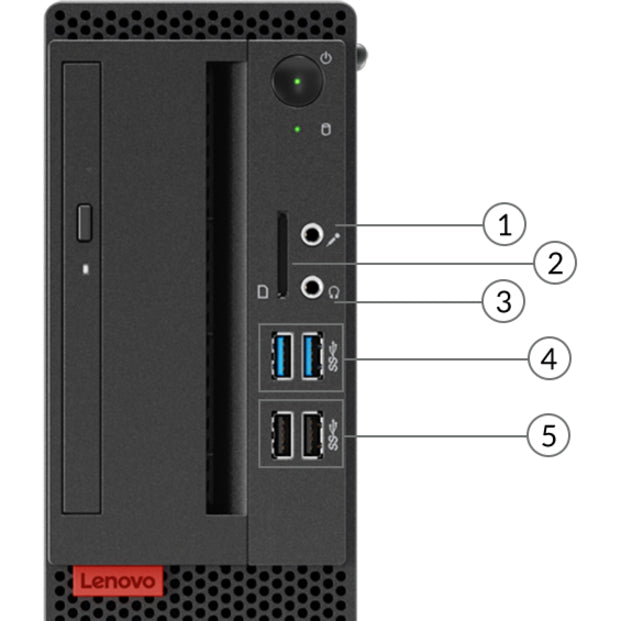 Lenovo ThinkCentre M725s 10VT001CUS Desktop Computer - AMD Ryzen 7 PRO 2700 3.20 GHz - 8 GB RAM DDR4 SDRAM - 1 TB HDD - Small Form Factor - Black 10VT001CUS