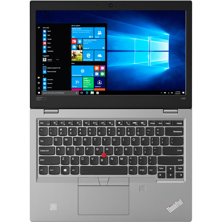 Lenovo ThinkPad L380 20M5004EUS 13.3" Notebook - 1366 x 768 - Intel Core i5 8th Gen i5-8250U Quad-core (4 Core) 1.60 GHz - 8 GB Total RAM - 256 GB SSD - Silver 20M5004EUS