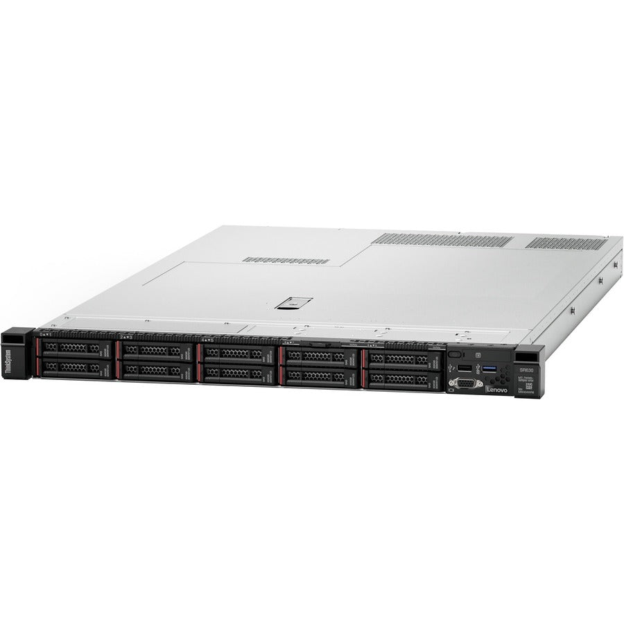 Lenovo ThinkSystem SR630 7X02A0FANA 1U Rack Server - 1 x Intel Xeon Silver 4208 2.10 GHz - 16 GB RAM - Serial ATA/600, 12Gb/s SAS Controller 7X02A0FANA