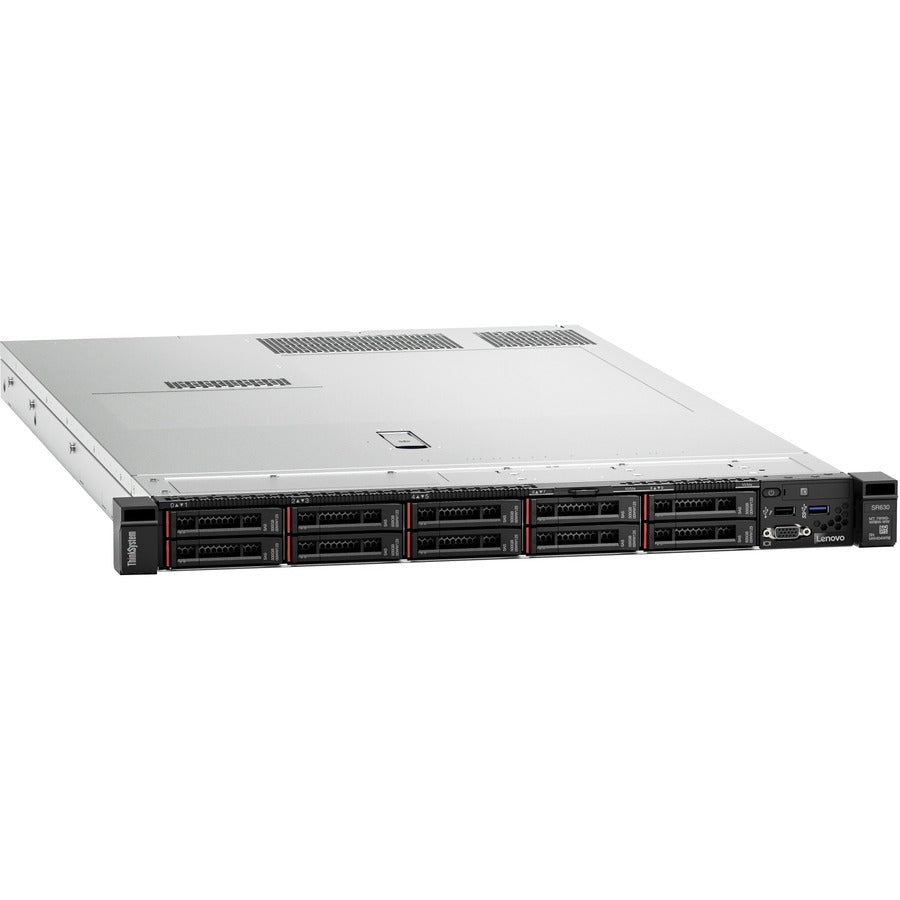 Lenovo ThinkSystem SR630 7X02A0FANA 1U Rack Server - 1 x Intel Xeon Silver 4208 2.10 GHz - 16 GB RAM - Serial ATA/600, 12Gb/s SAS Controller 7X02A0FANA