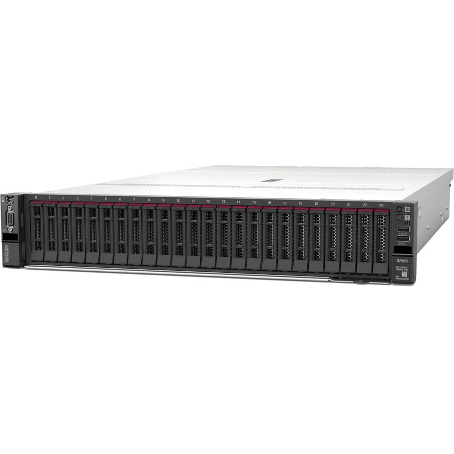 Lenovo ThinkSystem SR665 7D2VA01HNA 2U Rack Server - 1 x AMD EPYC 7262 3.20 GHz - 16 GB RAM - Serial ATA/600 Controller 7D2VA01HNA