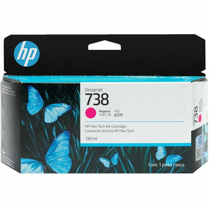 HP 738 Original Inkjet Ink Cartridge - Magenta Pack 498N6A