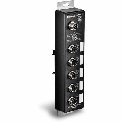 TRENDnet 5-Port Industrial EN50155 M12 Gigabit PoE+ Railway Switch TI-XPG50